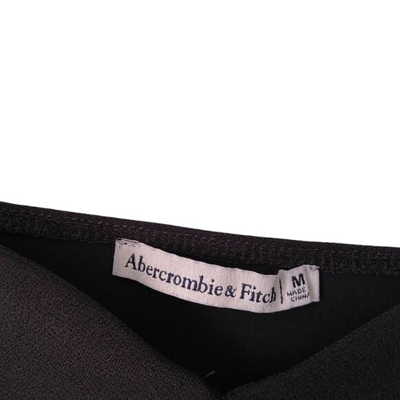 Abercrombie & Fitch Long Sleeve Mesh Crepe Shell Bodysuit in Size Medium - Picture 7 of 8